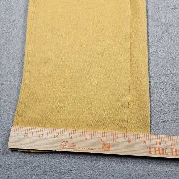 American Eagle Y2K Sweatpants Womens Medium Fleece Low Rise Yellow Mallcore - Picture 14 of 15